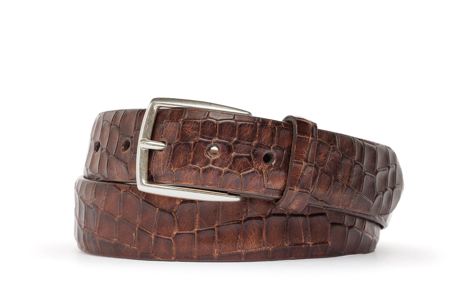 Authentic Dragon Belt with Antique Silver Buckle