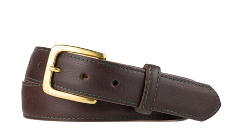 Dublin Calf Belt with Natural Brass Buckle