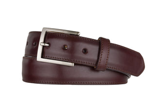 Glazed Calf Belt with Brushed Nickel Buckle