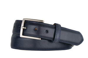Glazed Calf Belt with Brushed Nickel Buckle
