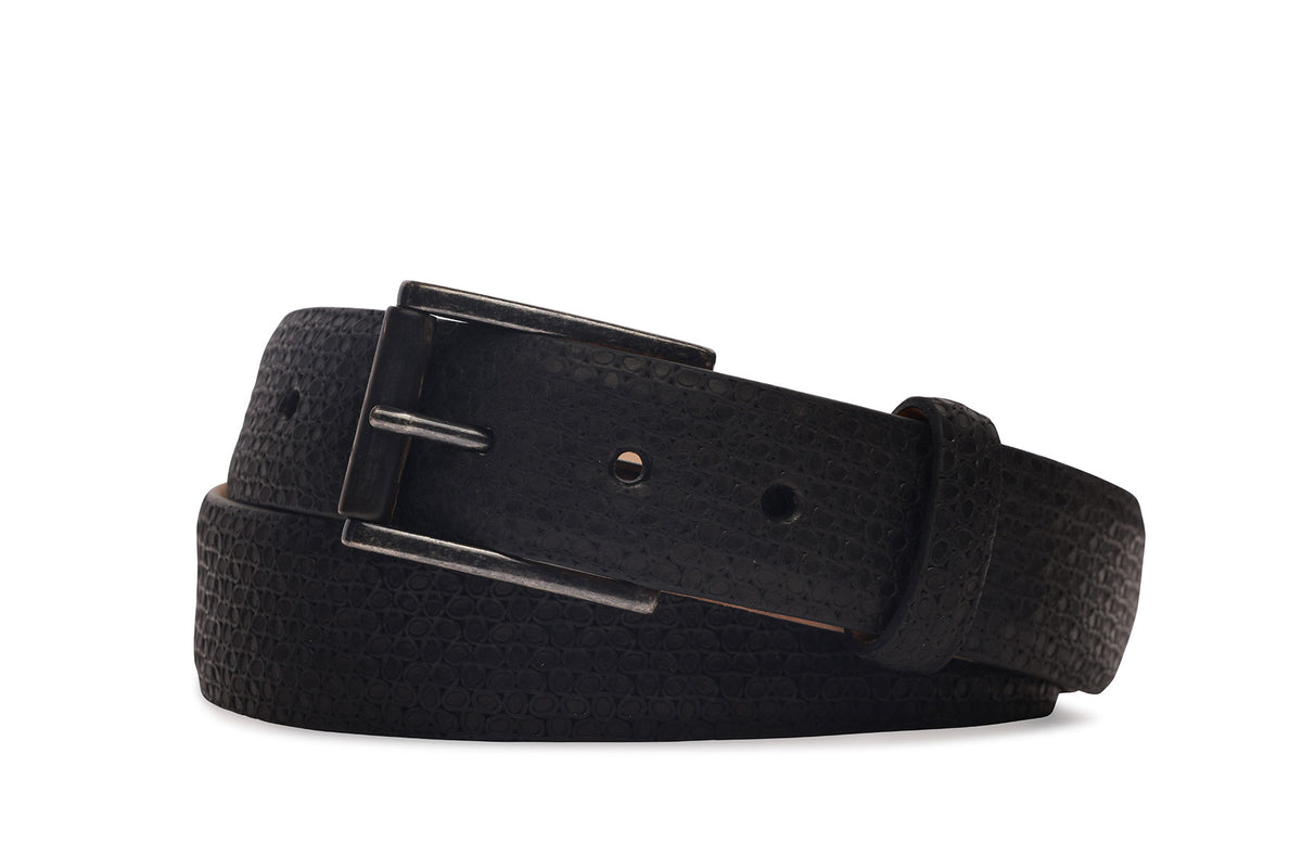 Blue Eyes Belt with Antique Nickel Buckle