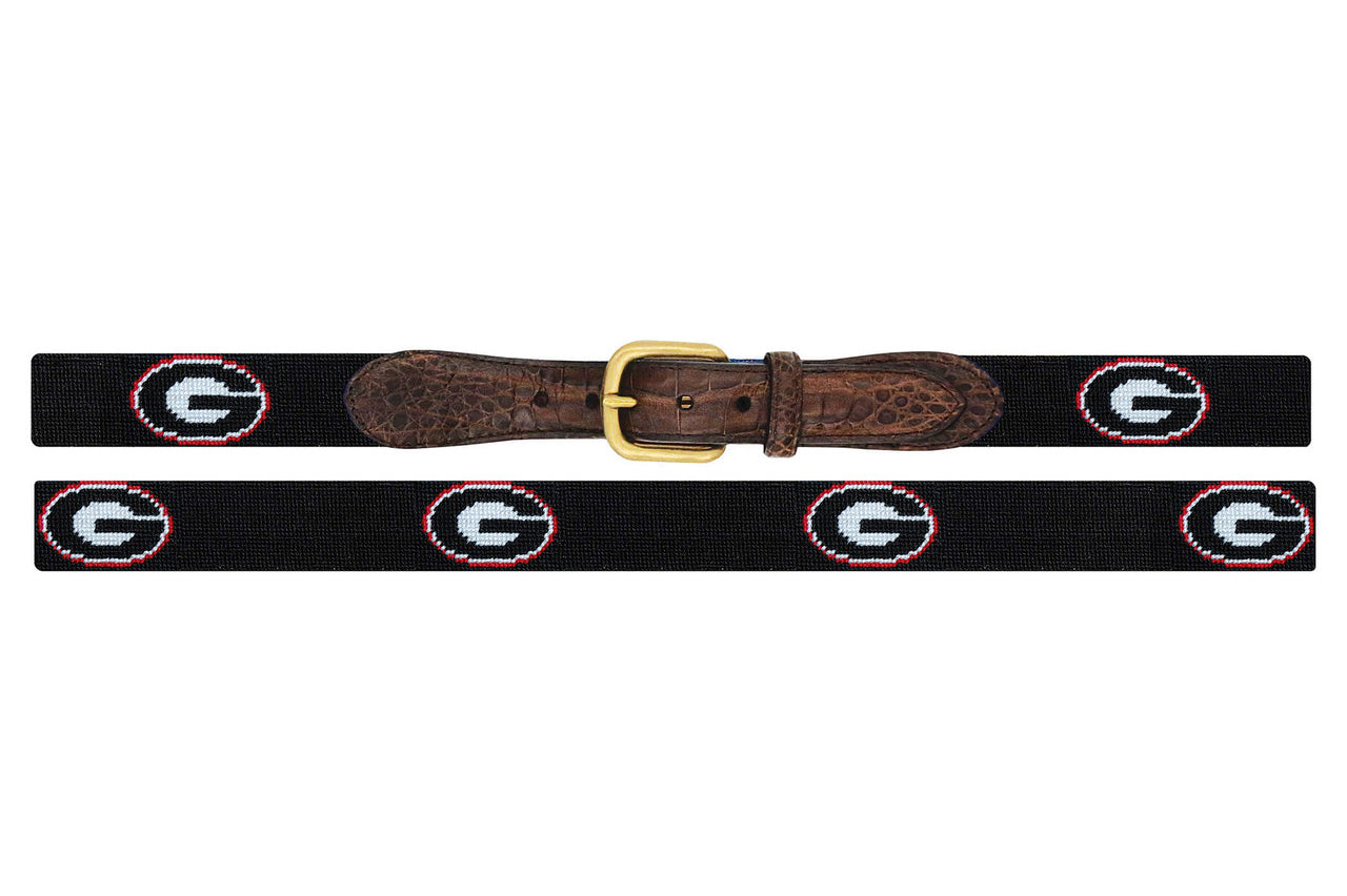 geruga ゲルガ　ベルト28 ロストコントロールhungerケルト&コブラ Smathers & Branson Georgia Croc Tab Needlepoint Belt - w.kleinberg