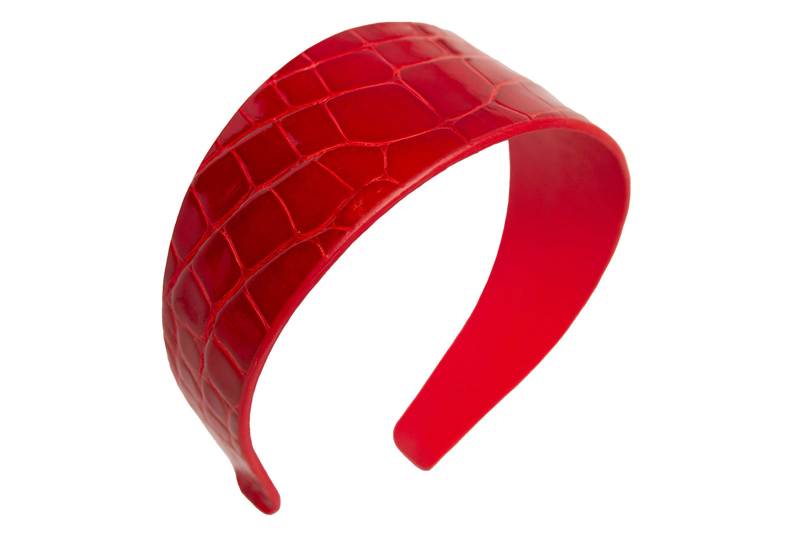 Headband in Glazed Alligator