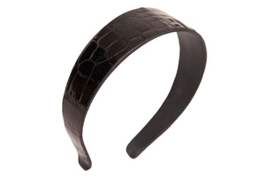 Headband in Glazed Alligator