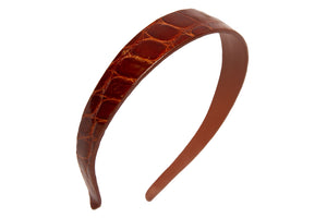 Headband in Glazed Alligator