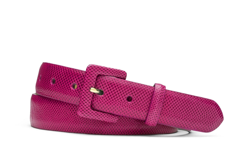 Narrow Karung Belt with Covered Buckle
