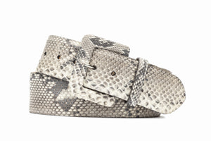 Python Belt with Covered Buckle