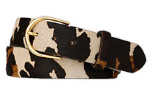 Hair Calf Belt by w.kleinberg