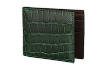 Glazed Alligator Bifold Wallet by w.kleinberg