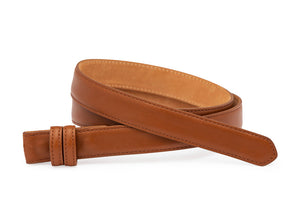 Extra-Long Glazed Calf Slide Belt Strap