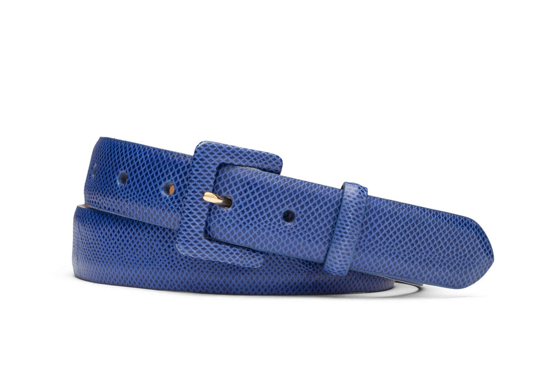 Narrow Karung Belt with Covered Buckle