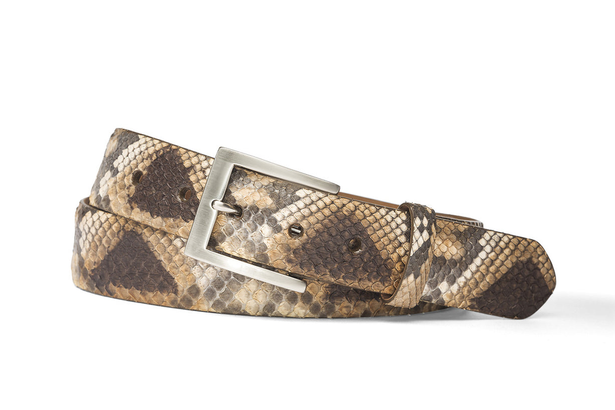 小物 MIU MIU Python Belt sz.80 Vintage Miu Miu Rose Buckle Croc Leather Snakeskin Women's