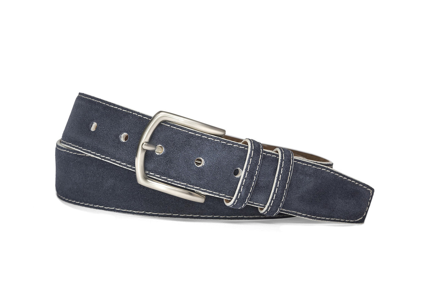 Wine-Suede-Square-Buckle-Belt-