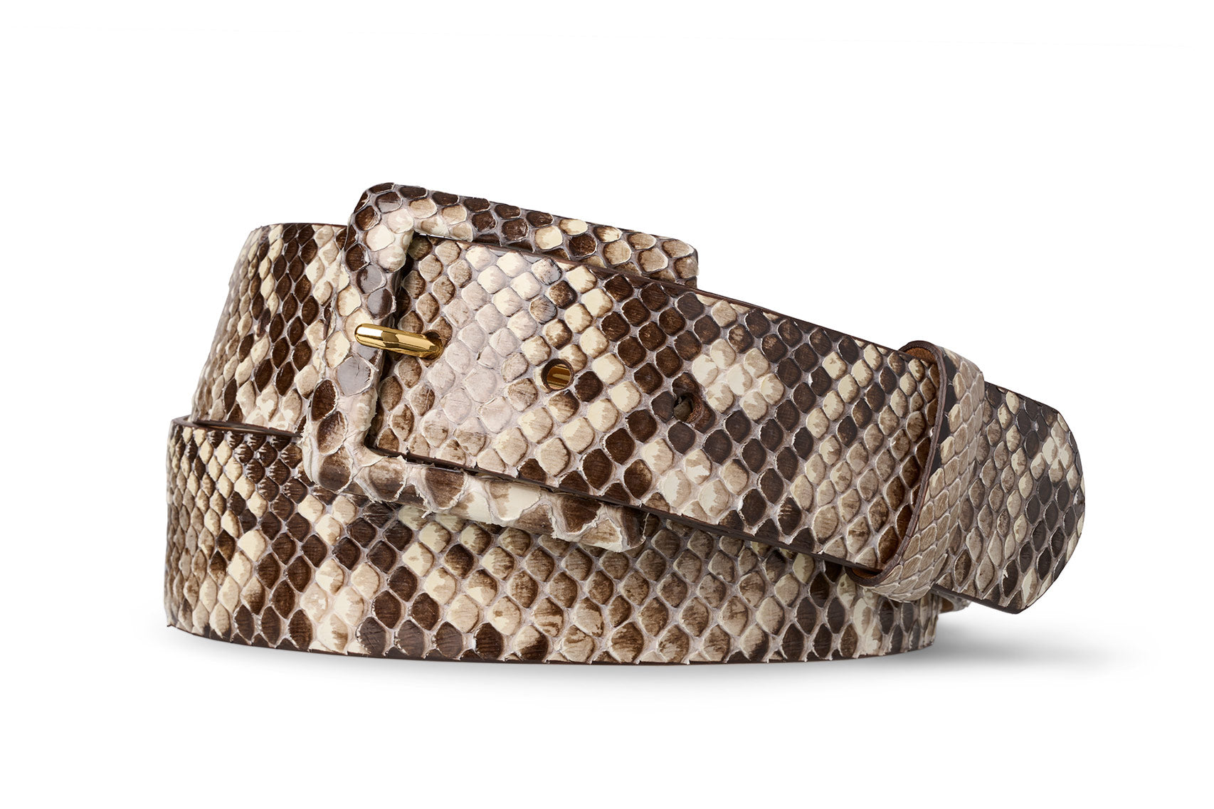 Python Belt with Covered Buckle - w.kleinberg
