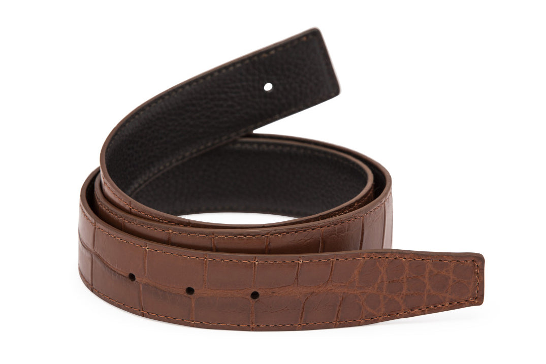 The Admiral Men's Stitched Leather Belt