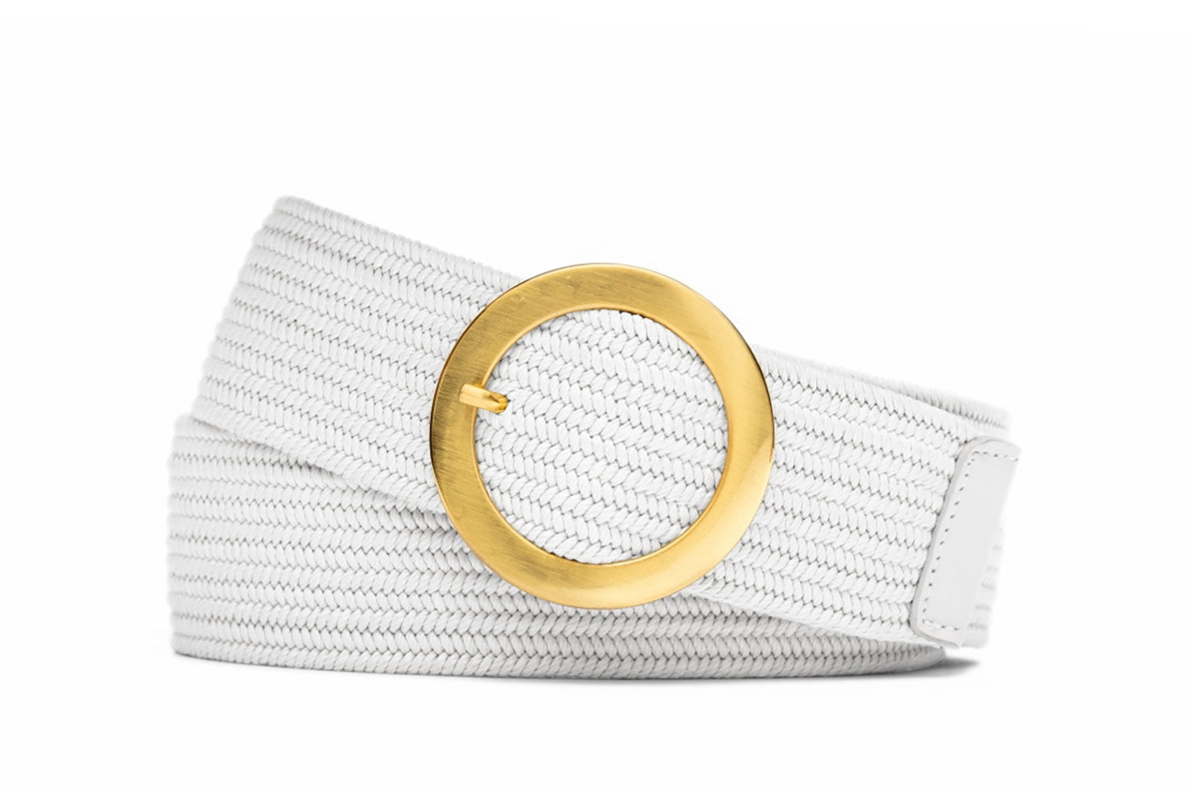 Wide Stretch Belt with Circle Buckle - w.kleinberg