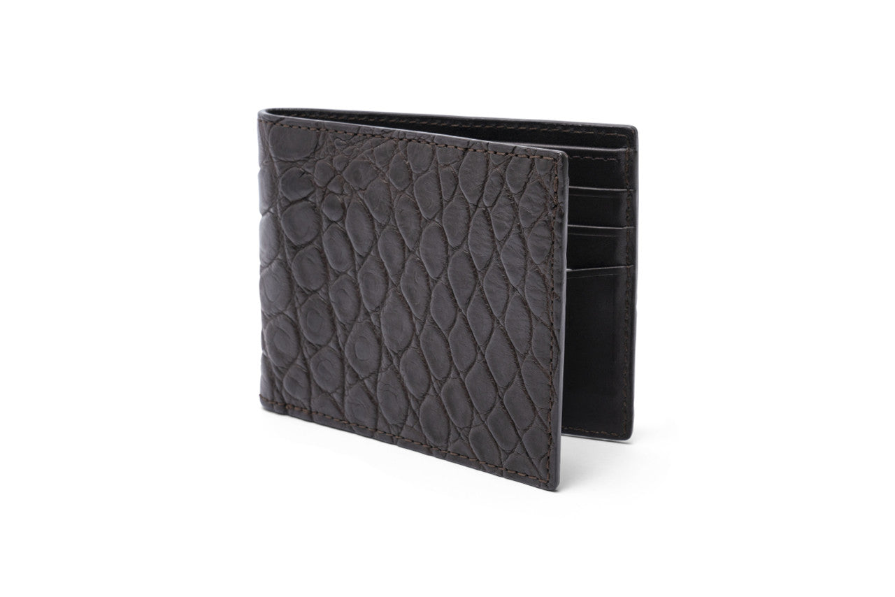 Matte Alligator Bifold Wallet - w.kleinberg